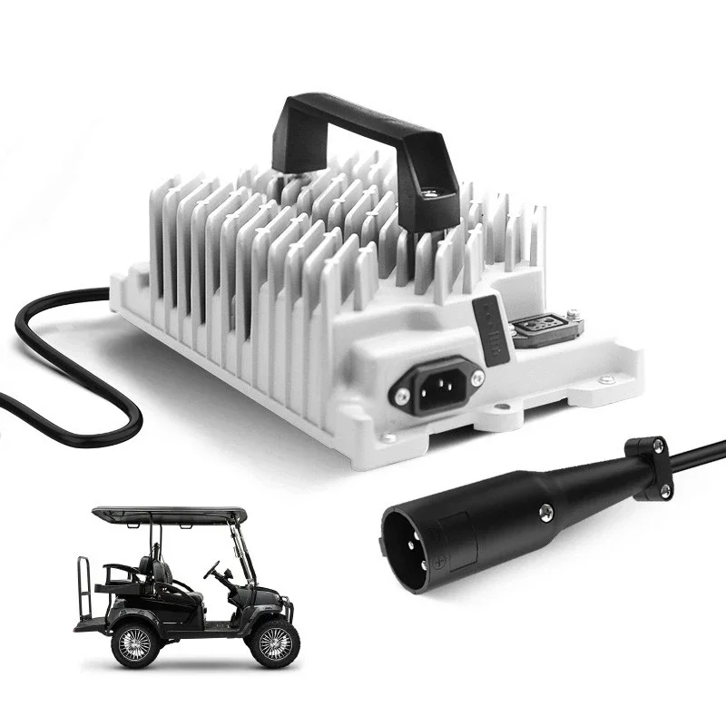 

48V 15A Lead Acid Battery Charger 3 Pin Round Plug for Club Car Golf Cart DeltaQ