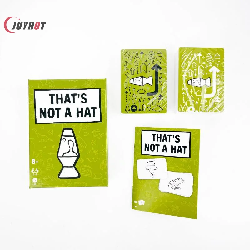 

1 комплект английской настольной игры для 3-8 игроков «Это не шляпа», игровой набор «Счастливая вечеринка», верхняя настольная игра с базовой удлиненной карточкой