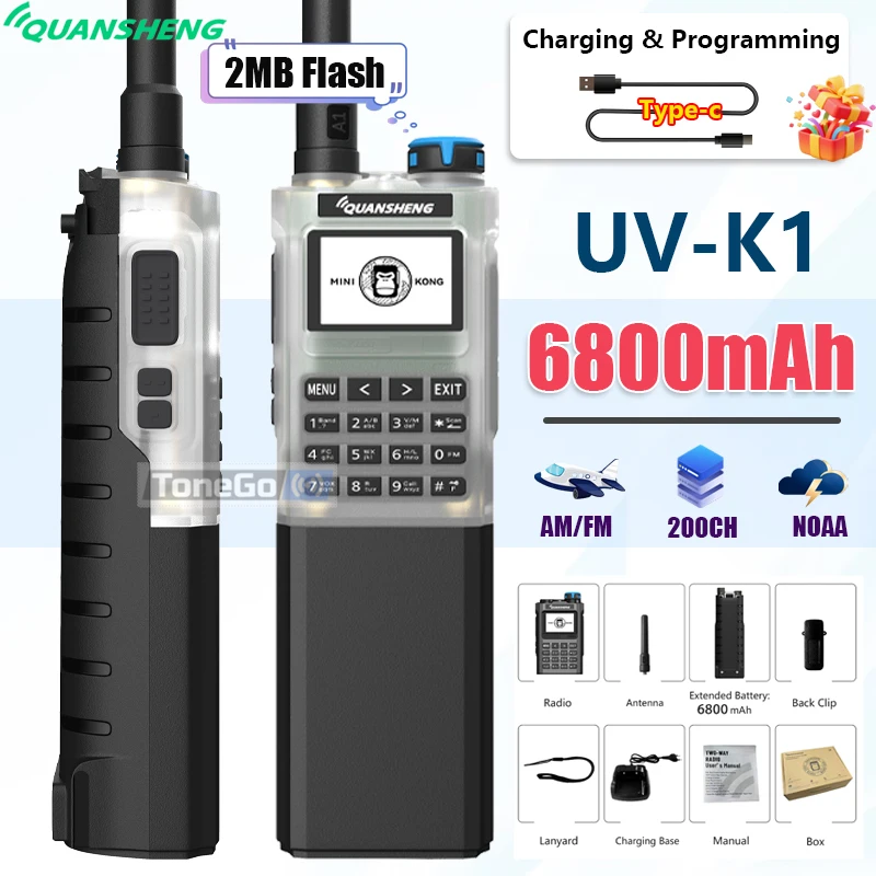 quansheng-uv-k1-6800mah-talkie-walkie-bande-aerienne-multi-bande-copie-de-frequence-sans-fil-flash-2mb-usb-c-noaa-radio-bidirectionnelle-longue-portee