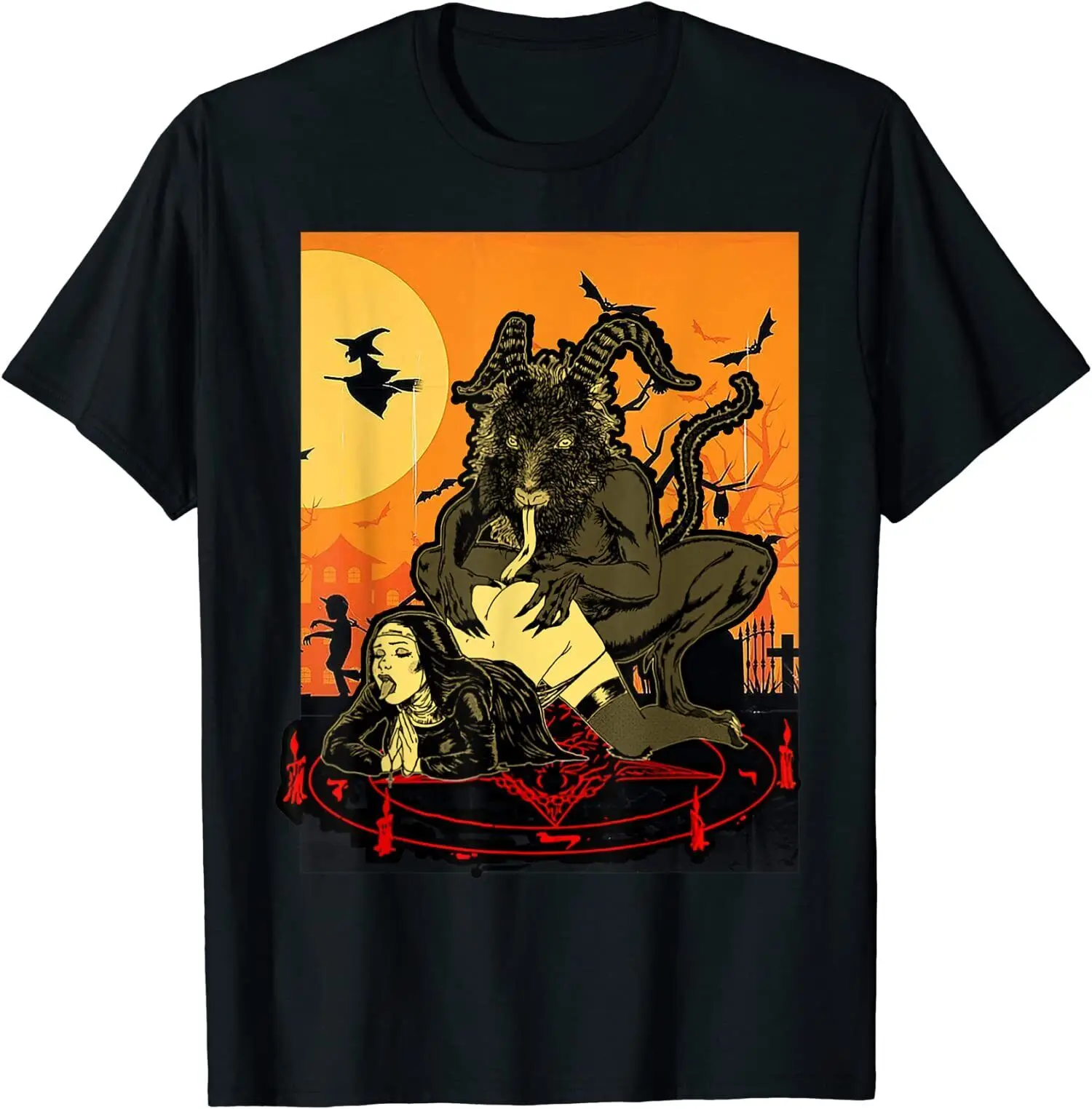 Camiseta de manga corta para hombre y mujer, Camisa estampada divertida, Unholy Dirty Nun Satan Is My Daddy, nueva limitada