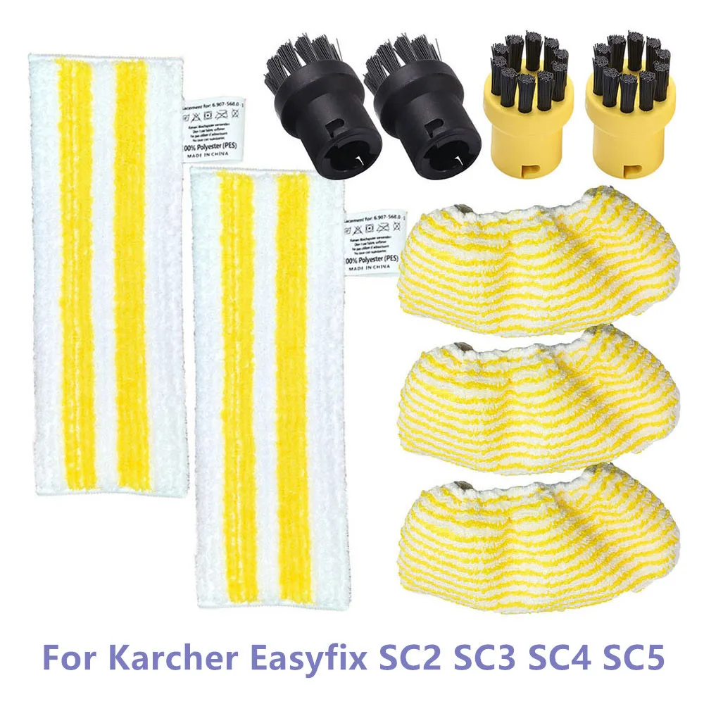 Dla Karcher Easyfix SC2 SC3 SC4 SC5 ściereczka do mopa z mikrofibry nakładka na mopa szczotki do czyszczenia akcesoria do odkurzaczy parowych