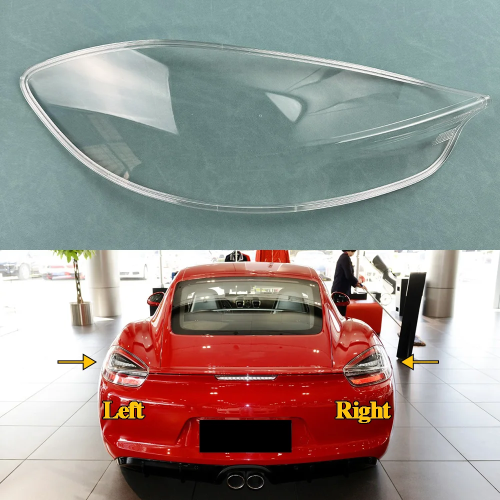 For Porsche 981 GTS Cayman GTS Boxster GTS 2014 2015 2016 （transparent color）Car Accessories Outer Tail Lamp Cover