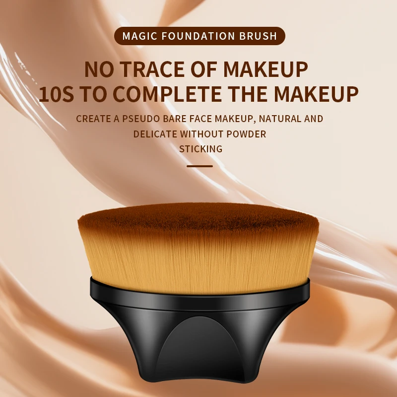 Neuer magischer Make-up-Pinsel, flüssige Grundierung, BB-Creme, keine Spuren, weiches, hochdichtes Faserhaar, leicht zu tragen, Schönheitswerkzeuge für Mädchen