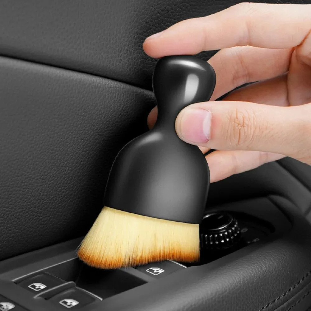 Car Interior Detailing Brush Auto Air Vent Center Console Cleaning Brush Car Crevice Dusting Clean Tools Car Accessories