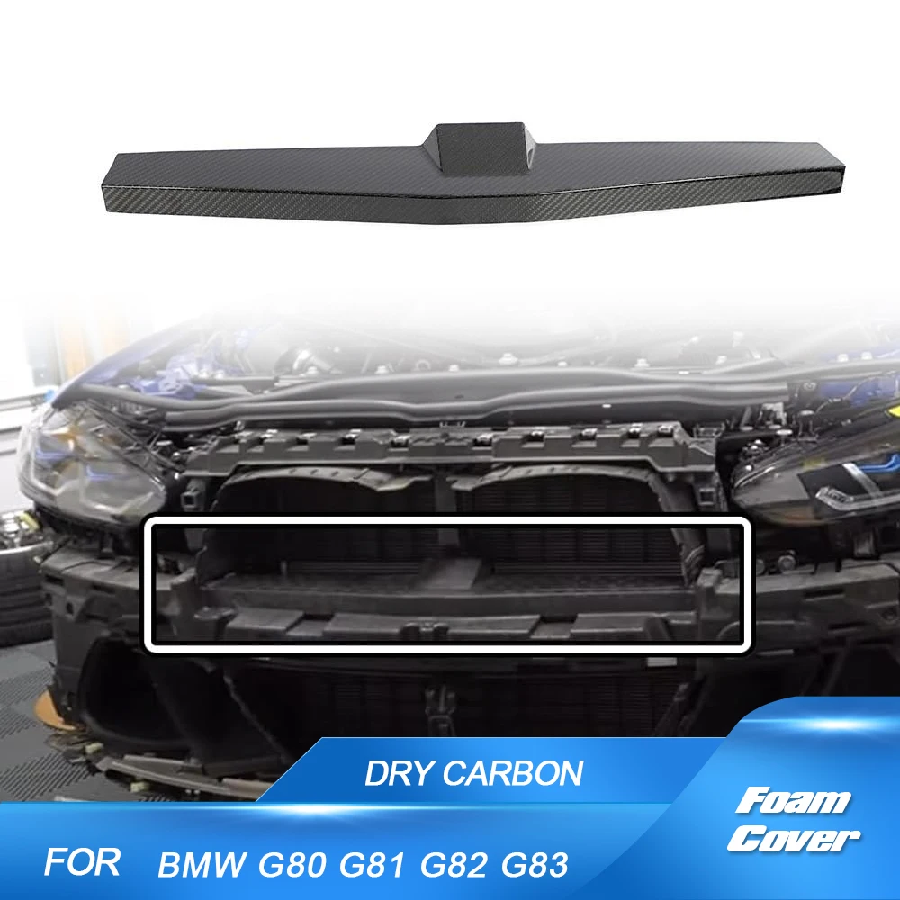 DRY Carbon Fiber Car Front Bumper Crash Foam Cover Trim Perfect Coverage Grille Trims For BMW G80 G81 M3 G82 G83 M4 2021-2023