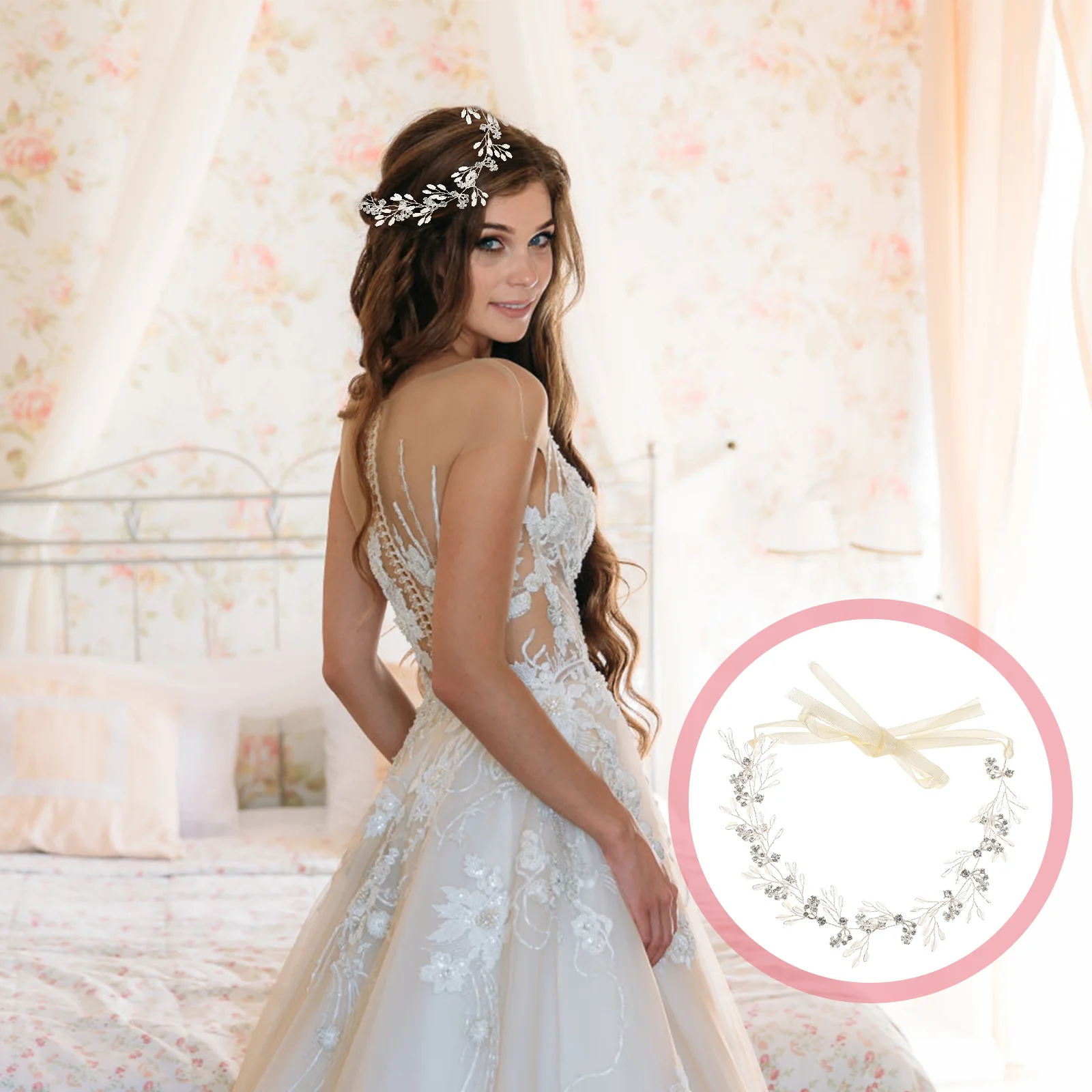 

Fashion Crystal Headband Girls Hair Accessories Rhinestone Hoop Bride Wedding Decor