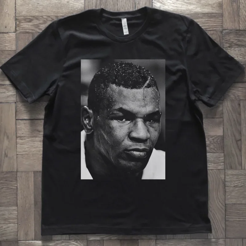 Boxer Mike Tyson vintage boxing fans gift Mens T shirt. New short sleeve O-neck casual unisex T-shirt size