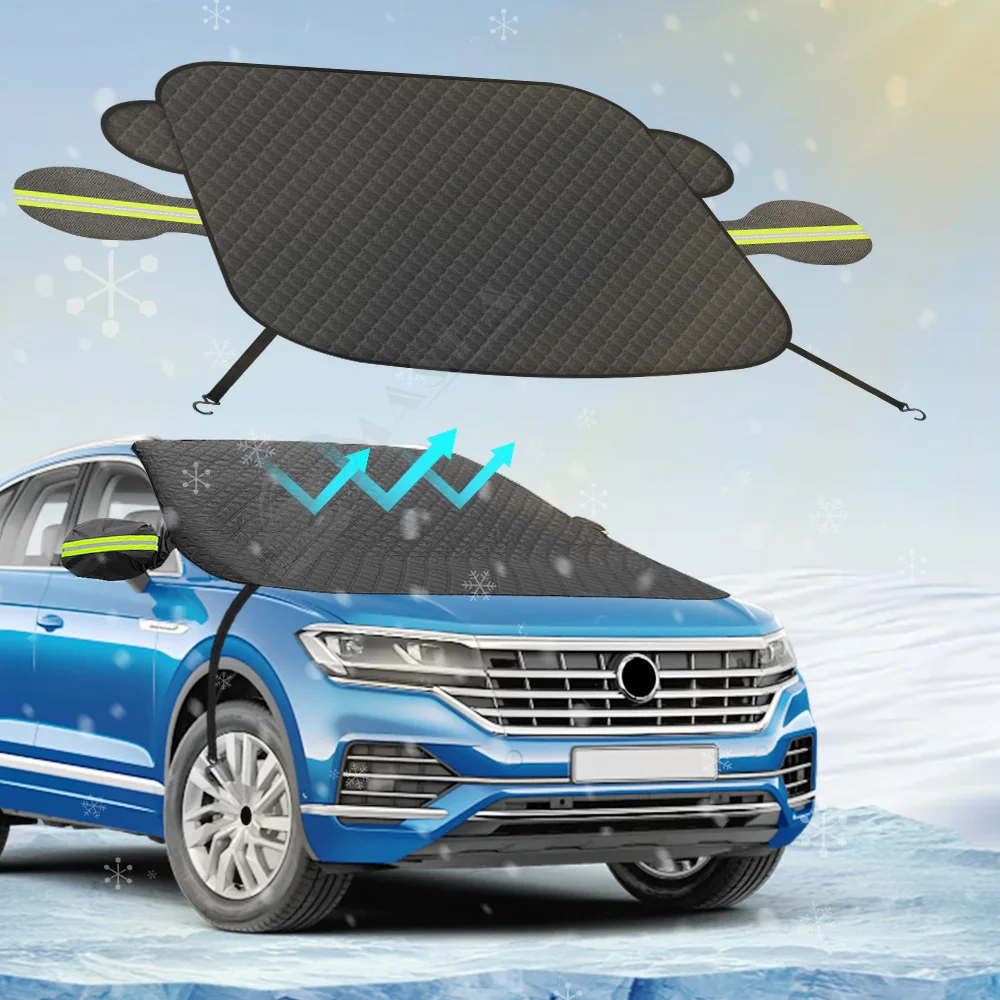 

For Volkswagen VW Touareg 1 2 3 2003-2024 2025 Car Windshield Snow Sun Shade Automobile Magnetic Cover Front Windscreen Cover