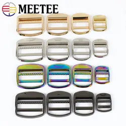 4/10Pcs Meetee 19-38mm Metal Adjust Bcukles Bag Strap Tri-Glide Ring Clasp Backpack Belt Webbing Hook DIY Hardware Accessories