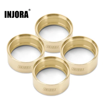 INJORA 황동 휠 웨이트, 내부 비드락 링, 1/10 RC 크롤러 자동차에 적합, 2.2 인치 휠 림, 147g 