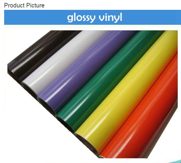 PVC Vinyl Film Roll Colorful self adhesive cutting vinyl for plotter machine 2 rolls