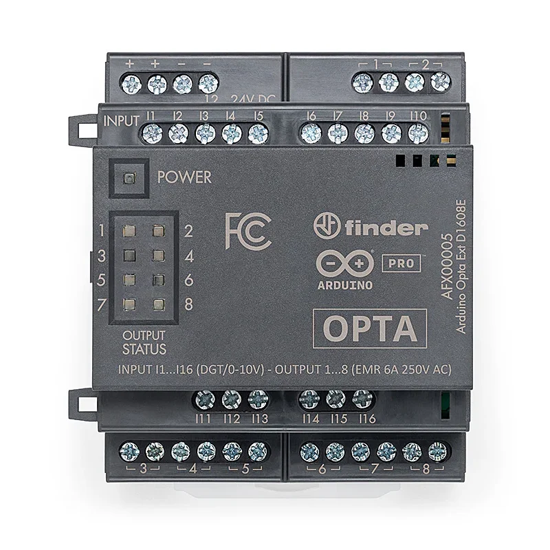 Arduino Pro Opta Ext D1608E AFX00005 منتج إيطالي أصلي RS485 Lite WiFi A0602 D1608S Finder Pro Micro PLC