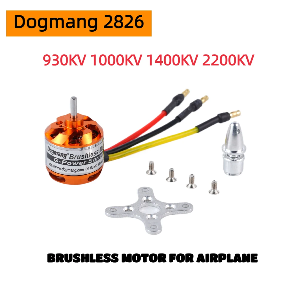 Brushless Motor Dogmang 2826 930kv 1000kv 1400kv 2200kv Model Micro Rc Multi Helicopter Aircraft Helicopter Remote Control Motor