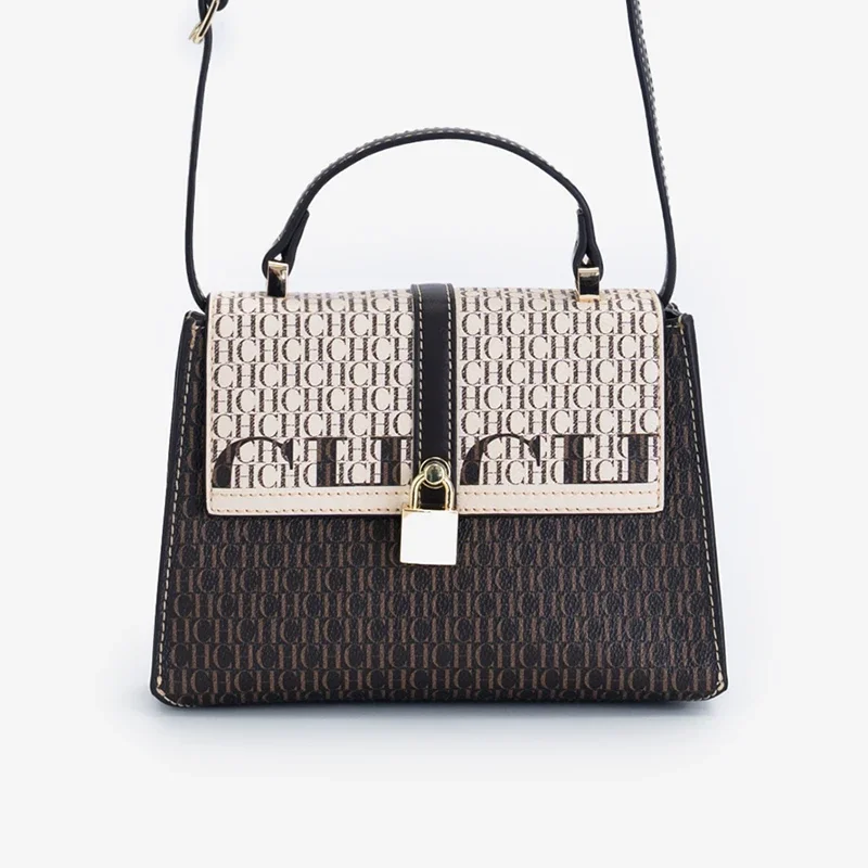 Exquisite And Fashionable Handbag Niche Light Luxury Brand With Lock Design Trendy Designer's New Casual Women's Crossbody Bag