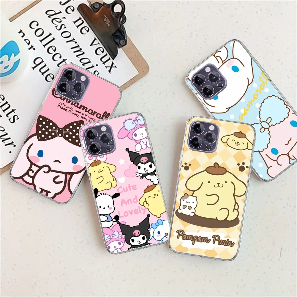 Imagem -03 - Estojo Pompompurin Cinnamoroll Macio para Moto e4 e5 G41 G51 G71 E13 G60s G200 E22i E22 G10 z2 G14 G84 Plus Play go js 97