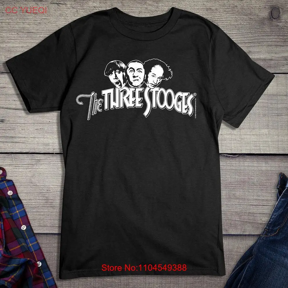 

Футболка с логотипом The Three Stooges, забавная, с длинными или короткими рукавами Larry Curly Moe Shemp