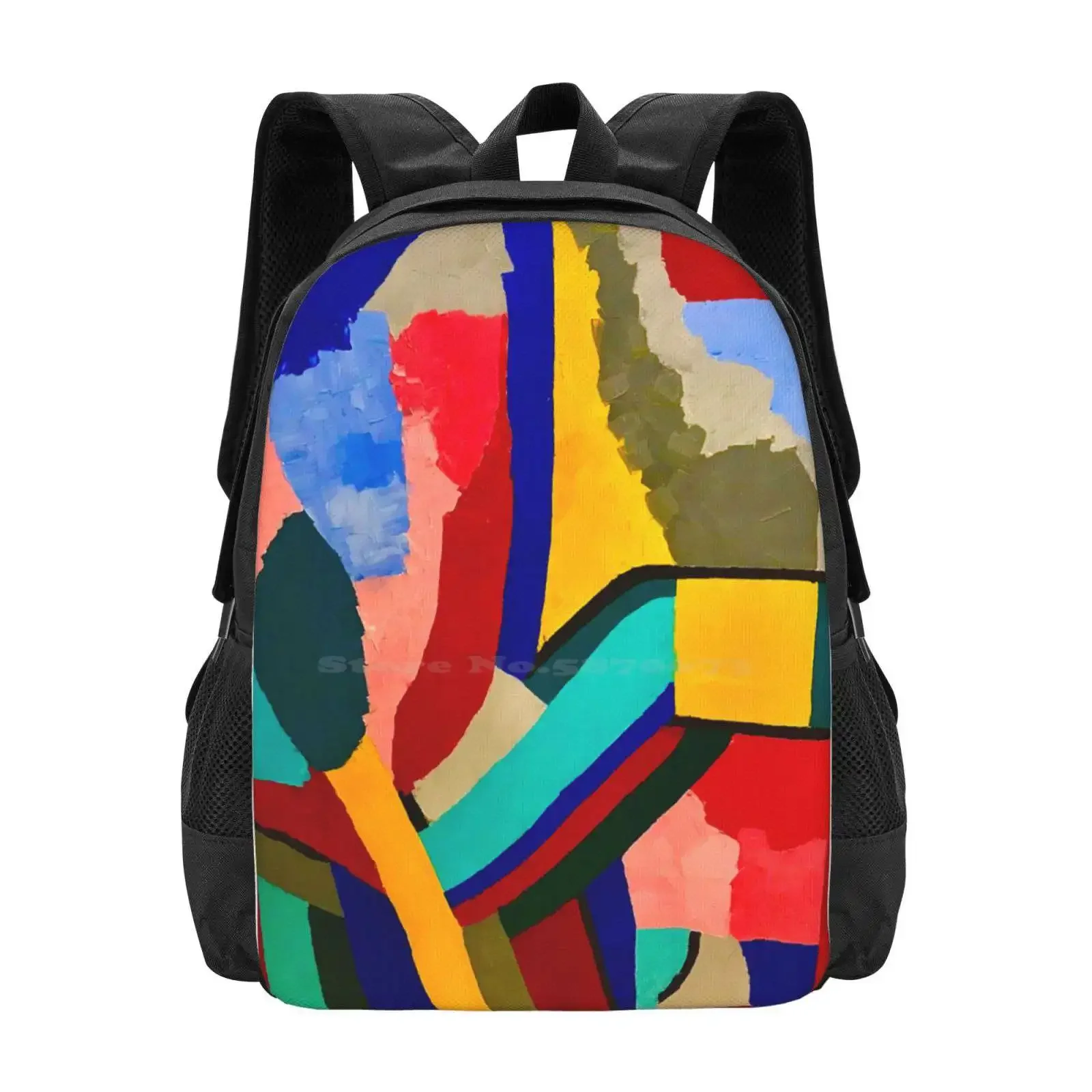 

Abstract Acrylic Piece Hot Sale Schoolbag Backpack Fashion Bags Modern Art Pop Art Abstract Acrylic Painting Graphic Bright