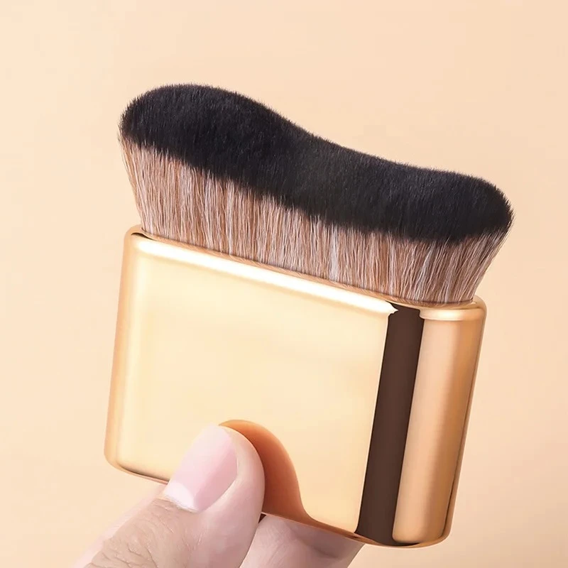 Soft Bristle Multi-Use Makeup Brush for Liquid Foundation Cream Blush Contour Tanning, Daily Blending Buffing Tool