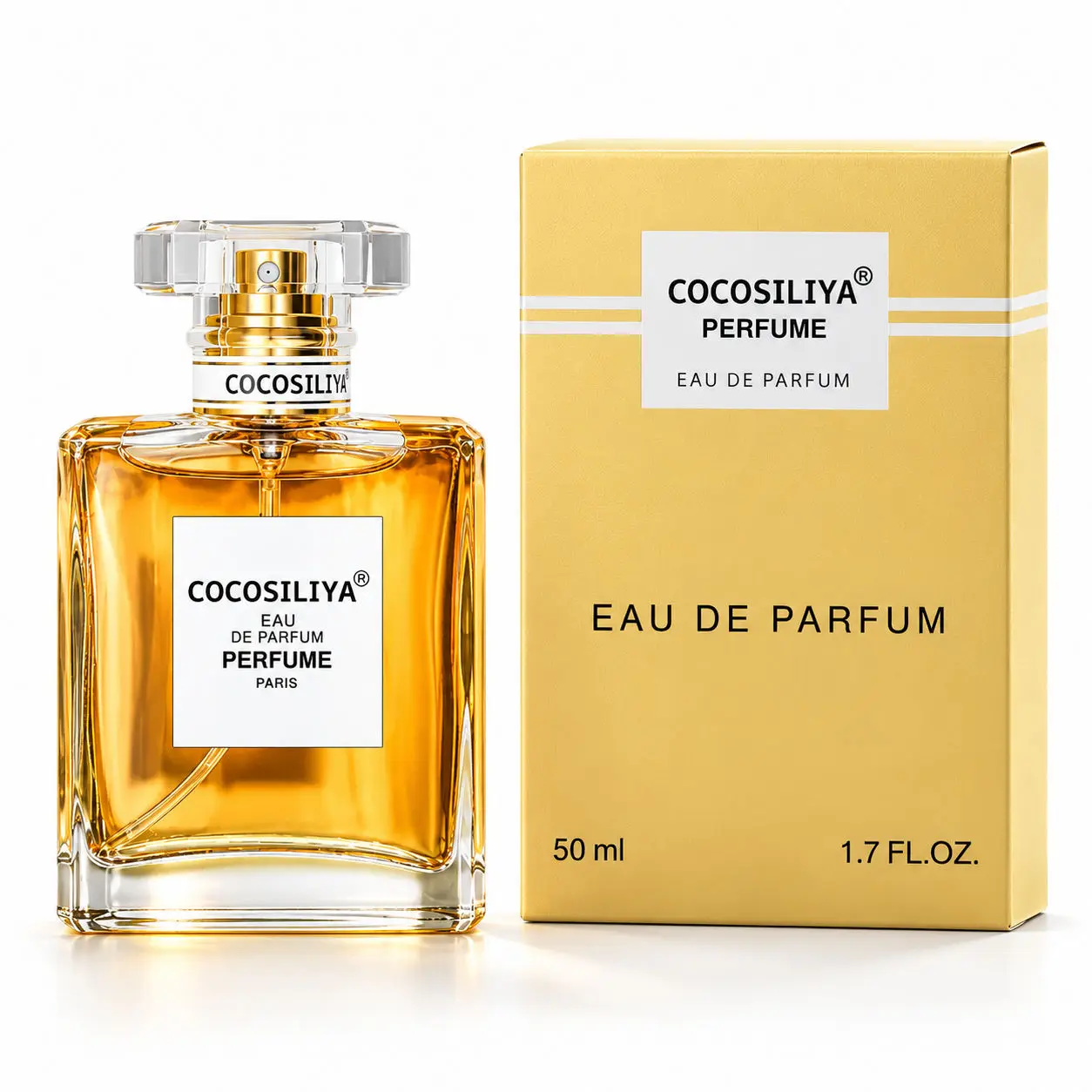 Parfum en spray EDP pour femmes, 50 ml, parfum chaud, sucré, gourmand et oriental, parfum longue durée, flacon carré en verre, cadeau de parfum pour le corps