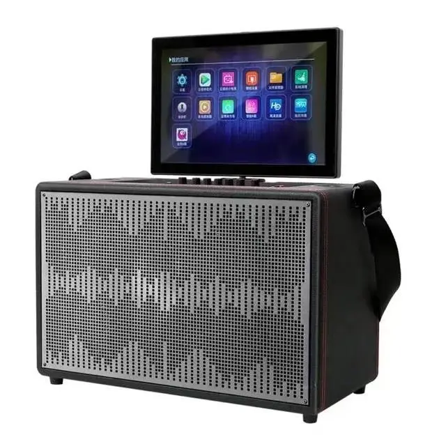 

14,1-дюймовый откидной умный караоке Square Dance HD-дисплей Портативный WIFI онлайн-проигры YOUTUBE Видеоплеер Аудио