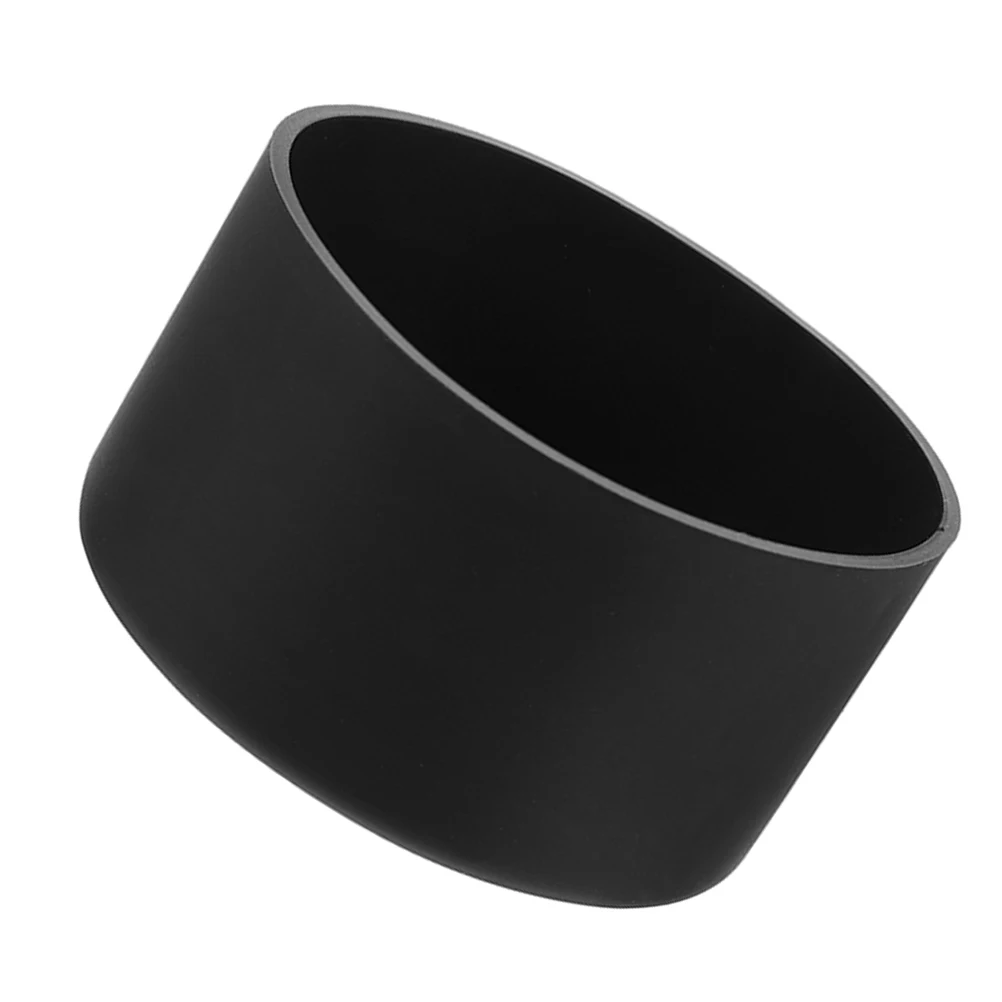 

1pcs Silicone Sleeve For Glass Bottle Black Minimalist Anti-Slip Insulated Cover Easy Clean Tumbler Protector Cup Coaster Drink