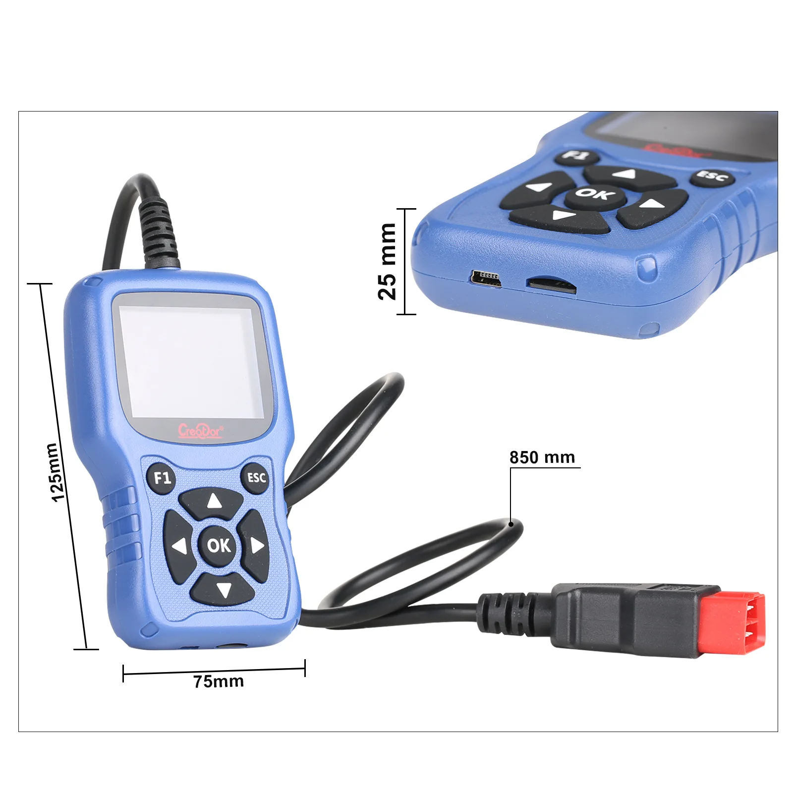 2025年新型OBD2スキャナーコードリーダーCreator C420（BMW用、多言語