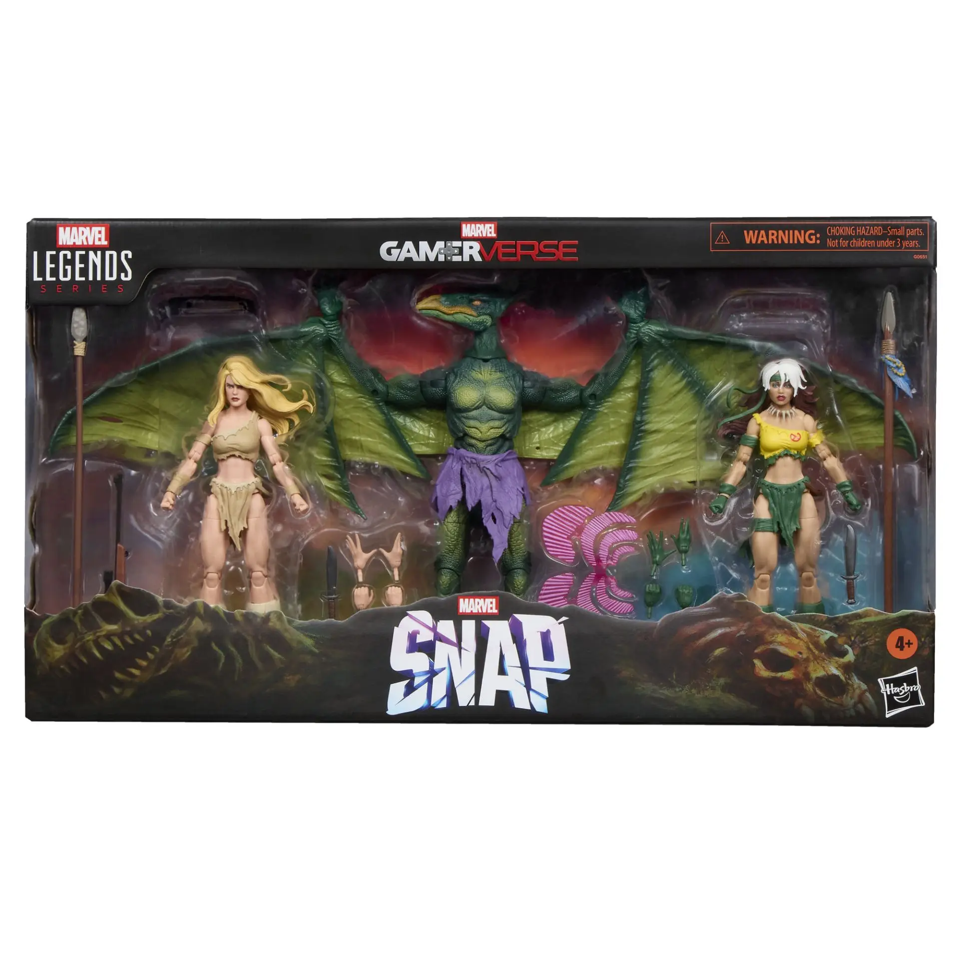 ML Legends Savage Land 3pack Rogue Shanna Sauron SDCC Deluxe