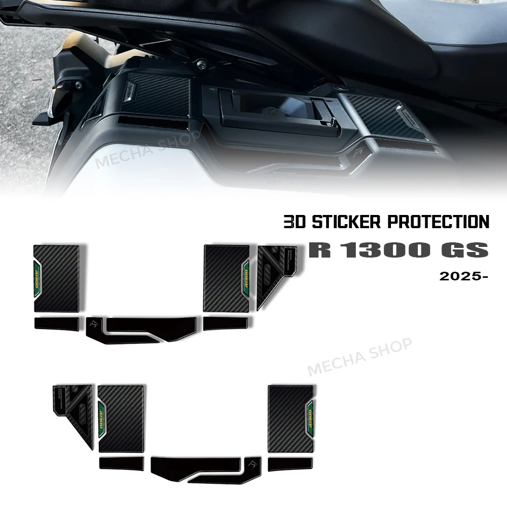 Motorcycle Luggage Cases 3D Sticker for R1300GS r 1300gs 2025 Triple Black Option 719 Light White