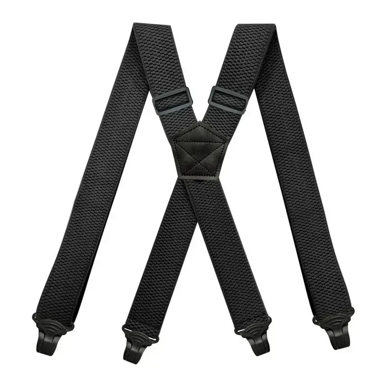 Heavy Duty Work Suspenders for Men, Adjustable Elastic Trouser Braces