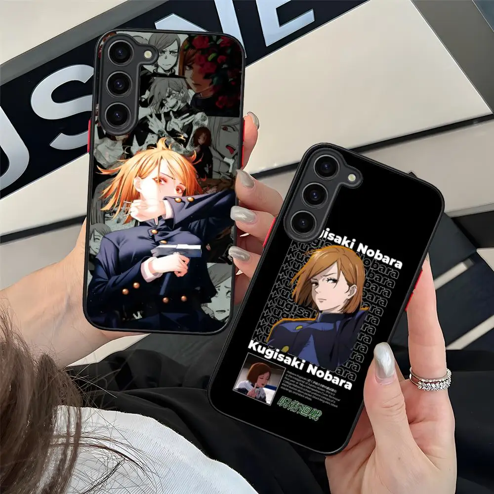 Jujutsu Kaisen Nobara funda de teléfono móvil para Samsung Galaxy S25 S24 S23 S22 S21 Plus FE funda de silicona Ultra Color bonita de lujo
