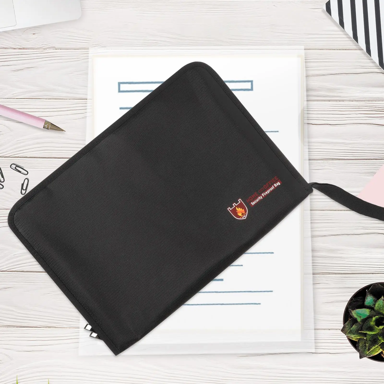 Organisateur de documents ignifuge, tissu en Silicone liquide, dossier de rangement en PVC, 13 poches, petite classeur pour bureau et maison