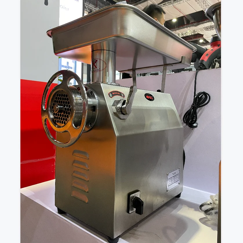 Commercial TK-22 Heavy Duty Electric Meat Grinder with Sausage Stuffer Tubes Meat Mincer