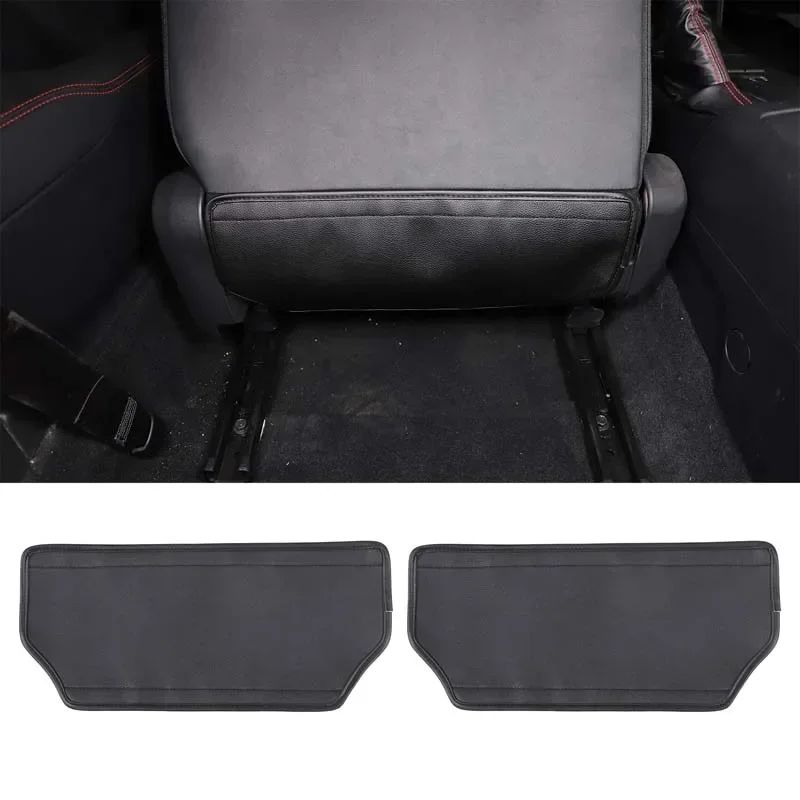 For 2022 Subaru BRZ Black Car Styling Car Front Seat Back Anti-kick Pad Sticker Car Interior Protection Accessories 2Pcs