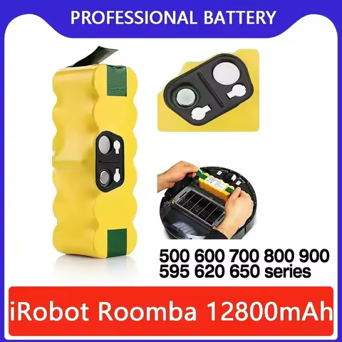 For iRobot Roomba Battery Rechargeable Battery 14.4V 12800mAh 500 550 560 600 650 698 780 876 900 Series Vacuum Cleaner Battery