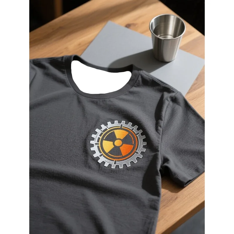 

MOTO-Летняя новая свободная удобная быстросохнущая футболка с принтом механического излучения для взрослых