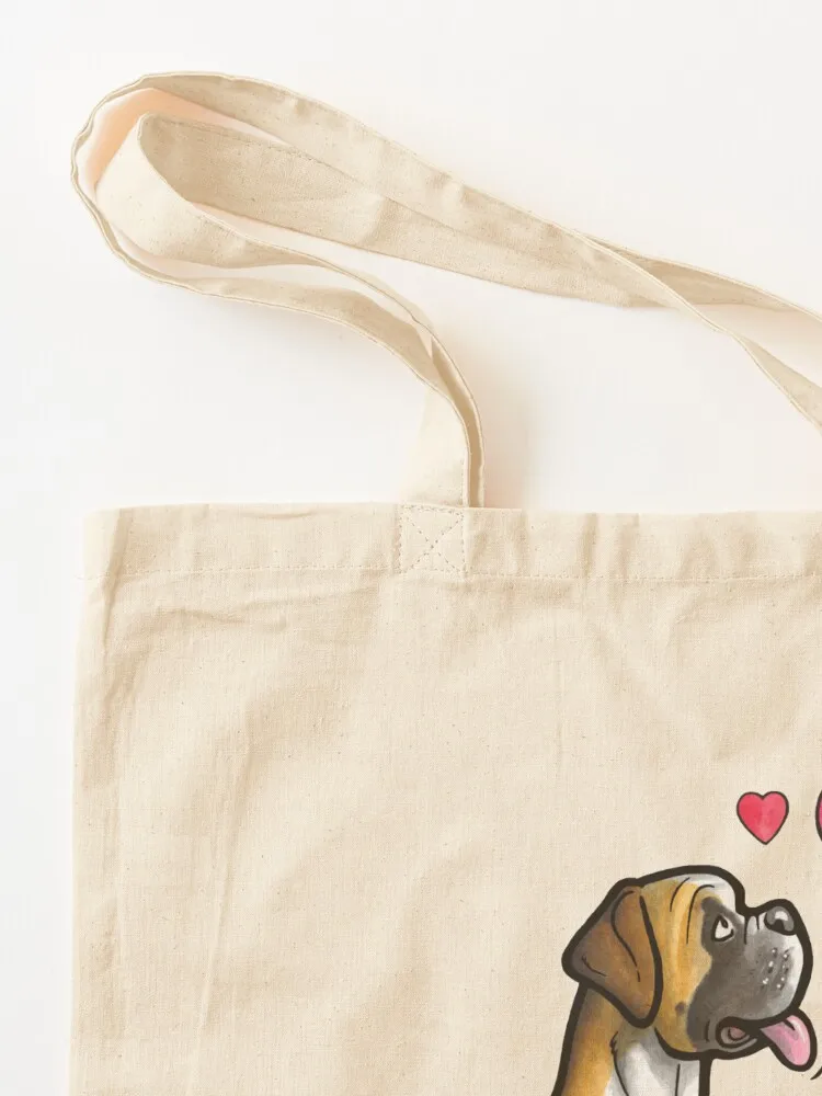 Boxer dog love Tote Bag tote bag free delivery bags reusable shopping bags Shopper bag