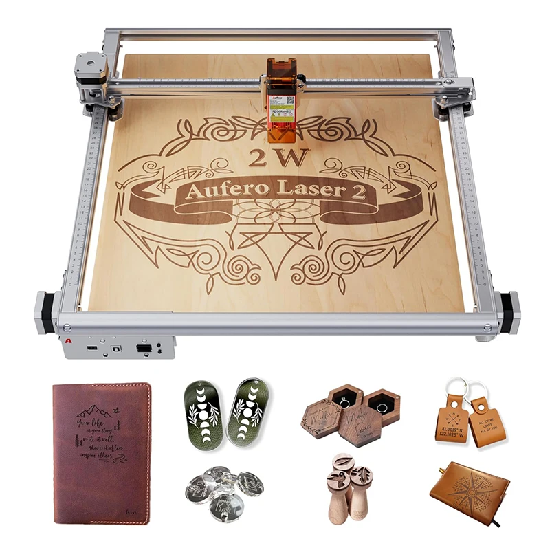 

Aufero AL2 LU2-2 2W Laser Engraving Machine High Precision Desktop CNC Cutter for Wood Leather Crafts