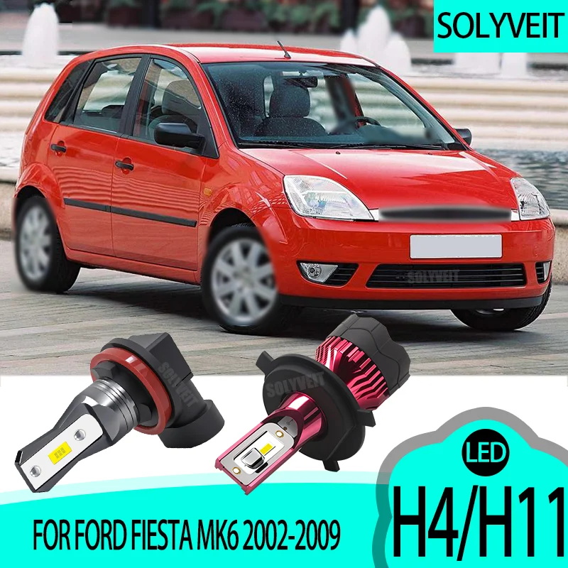 

Slim Design LED H4 Headlight H11 Foglamp Bulbs Space Saving Auto FOR Ford Fiesta MK6 2002 2003 2004 2005 2006 2007 2008 2009