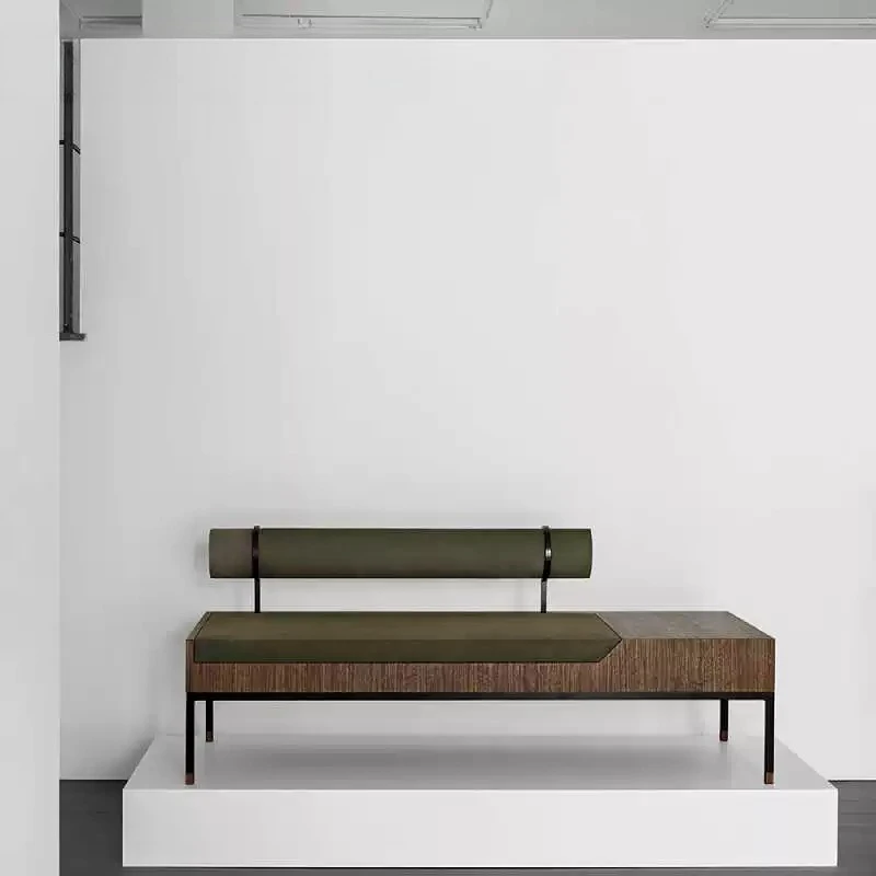 Household bedside stool, modern minimalist backrest balcony bench