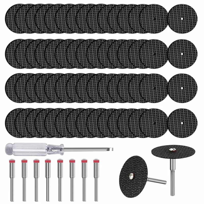 

BAAJ-Rotary Tool Cutting Wheel Set- For Dremel, 60Pcs 1-1/4 Inch Reinforced Fiberglass Cut Off Replacement