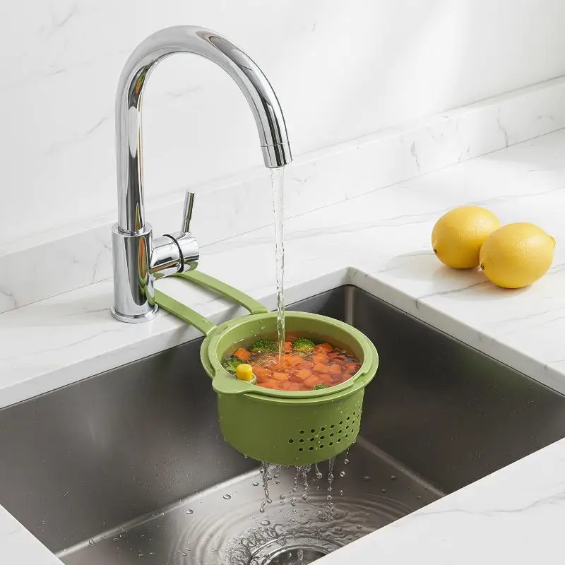 

Detachable Strainer Basket with Rack for Kitchens Seamless Sink Drain Cleaning Experience
