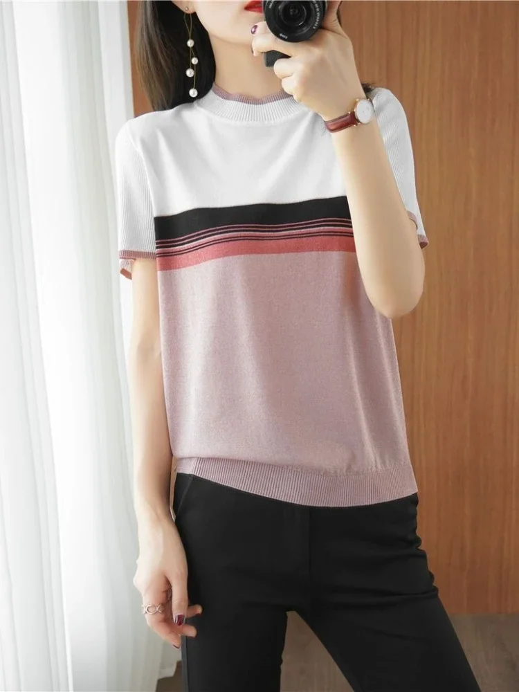 T Shirt for Women Short Sleeve Summer Outfit Tops Woman Baggy Korean Reviews Many Clothes Emo with Sleeves Clothing Popular Yk2