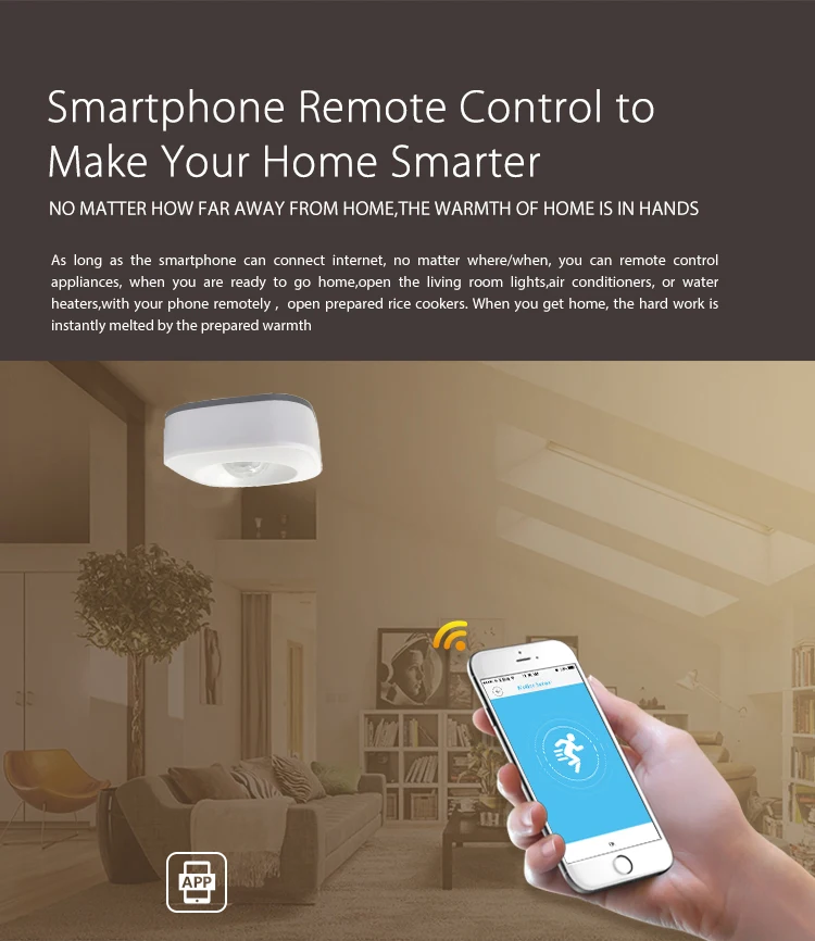 Tuya WiFi PIR Motion Sensor Wireless Infrared Detector Security Burglar Alarm Sensor APP Remote Voice Control Alexa Google Home