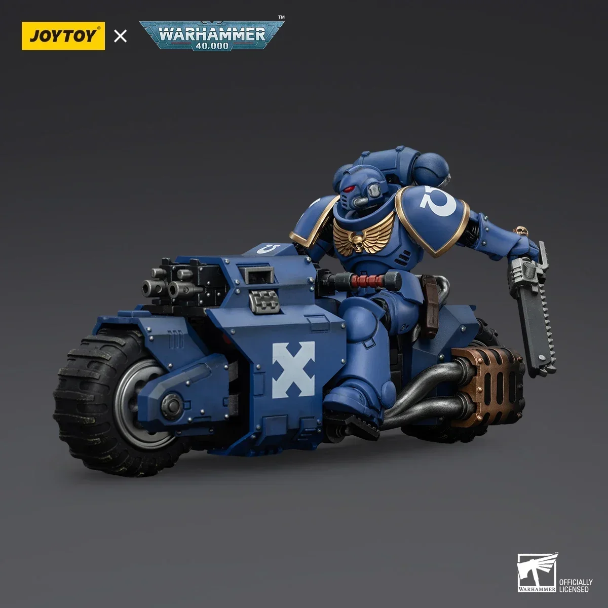 Preventa] JOYTOY 1/18 figura de acción Warhammer 40K Marines espaciales Ultramarines Outriders hermano Catonus Anime colección modelo de juguete