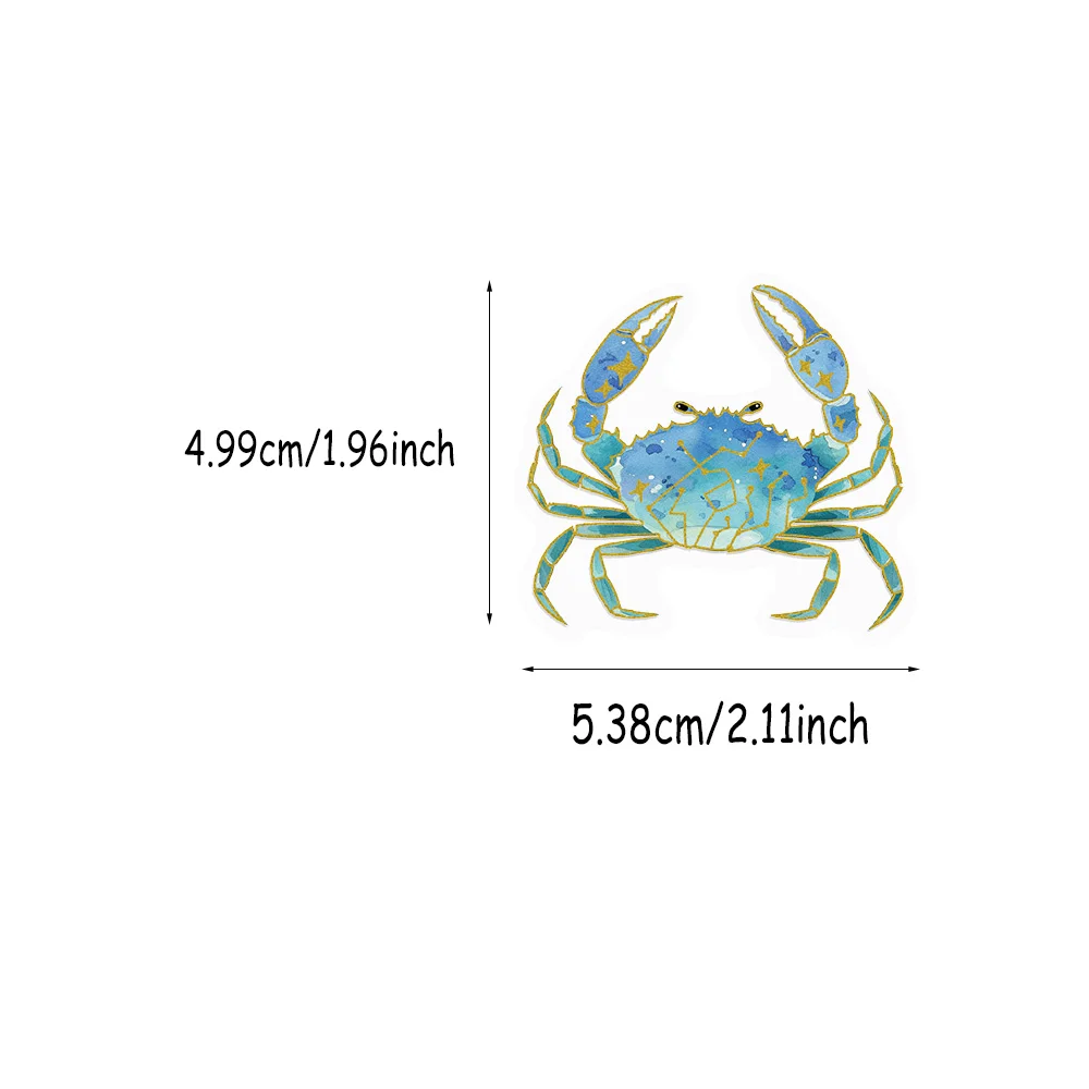 50PCS Golden Marine Life Cartoon Creative Stickers DIY Handmade Materials Phone Case Laptop Luggage Stickers image 4