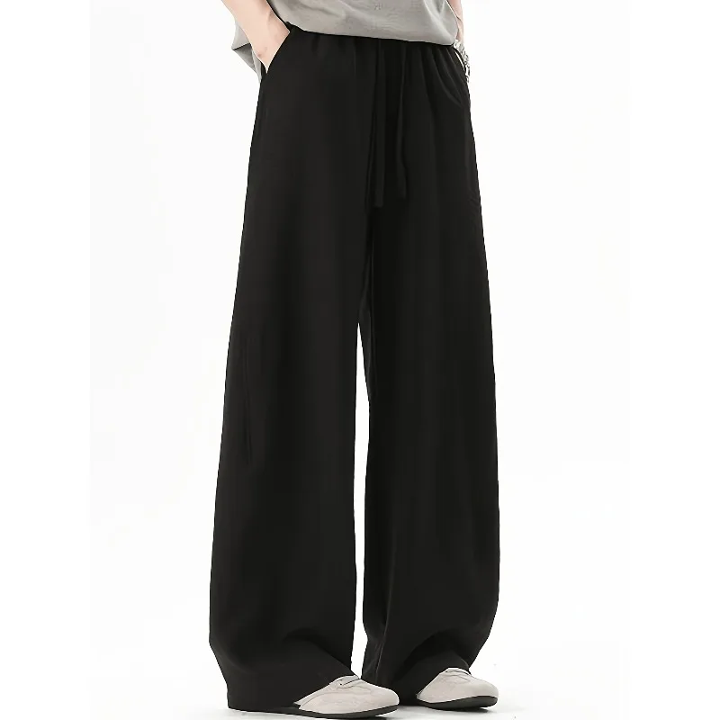 American Retro Casual Pants 2026 New Trendy Versatile Loose Drop- Straight Wide Leg Long Pants