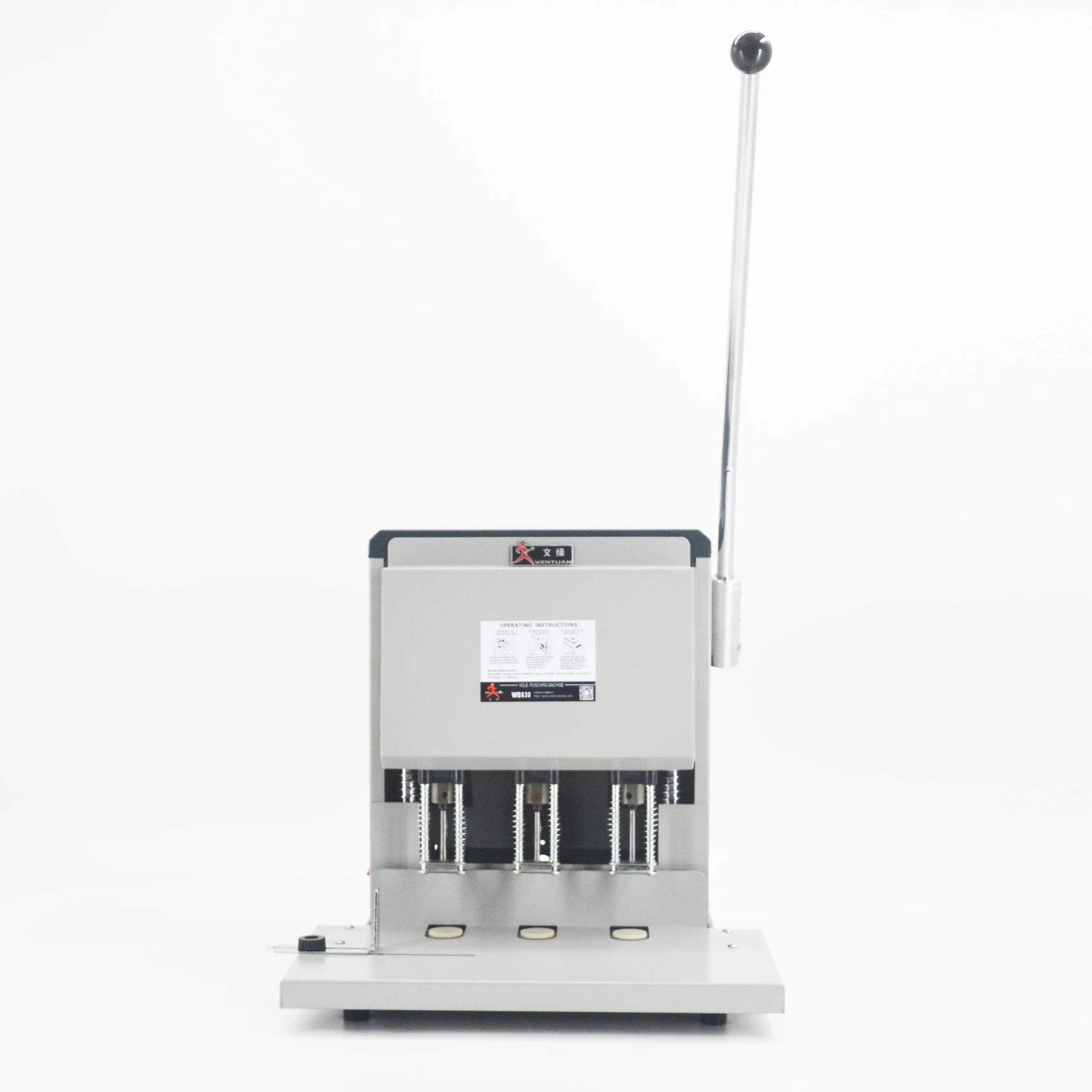 U-WB830 3-Hole Paper Puncher Efficient Paper Drilling Machine Professional Industrial Triple Hole Punching Tool for Office