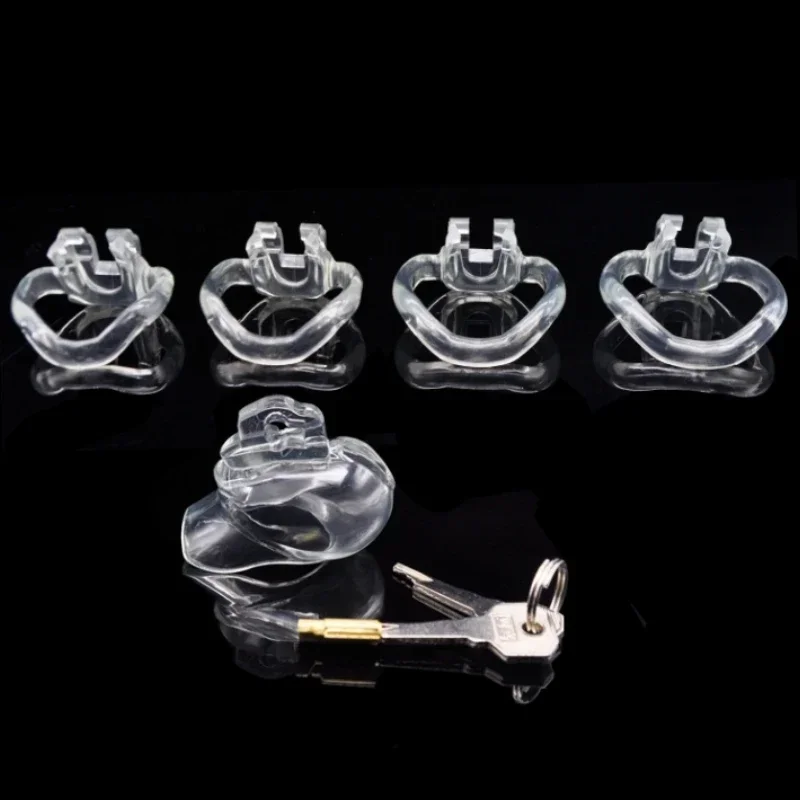 Hot HT V3 Chastity Cage 3 Colors Cock Cage Chastity Device With 4 Rings Mini  Penis Lock Belt Adult Sex Toys For Man Gay 18+Shop