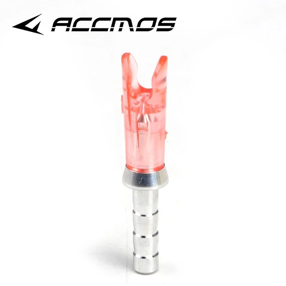36ps/pack Arrow Pin Nocks Size L Arrow Nock +Aluminum Pin For ID 4.2mm 6.2mm Carbon Arrow Shaft DIY Archery Accessories