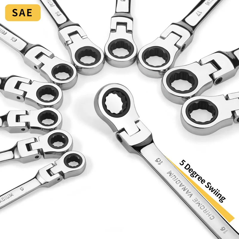 6 mm-32 mm Multifunktions-Ratschenschlüssel, verstellbarer Schraubenschlüssel, Steckschlüssel, Werkzeug für die Autoreparatur zu Hause – Detail 6